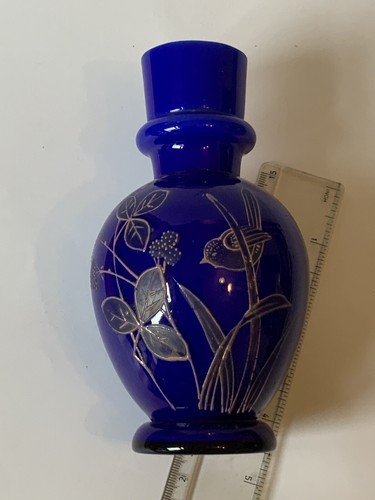 Victorian cobalt blue glass - blue,