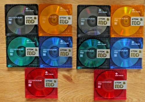 Tdk colour minidiscs - 10,