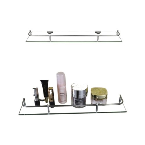 Glass bathroom shower - glass, shelf