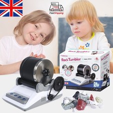 Professional Advanced Rock Tumbler Kit Rough Gemstones Grits GX Polishing New UK