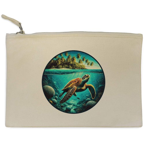Tropical island turtle - 'tropical, turtle'