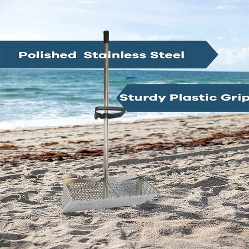 Beach sand scoop - beach, metal