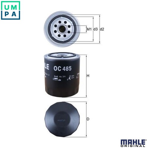 Oil filter 485 for - oil, audi