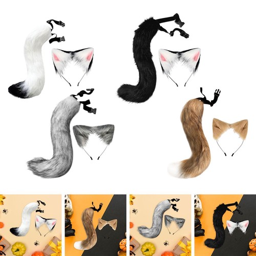 Cat fox ears and - ears, tail