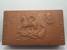 Vintage Tooled Leather/faux