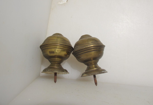 Victorian brass curtain pole - victorian,