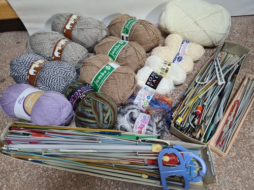 Large collection wool yarn - collection,
