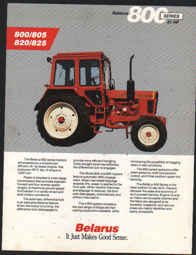 Belarus 800 series 81hp - belarus,