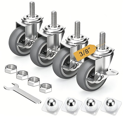 Pack caster wheels - 4-pack, 3"