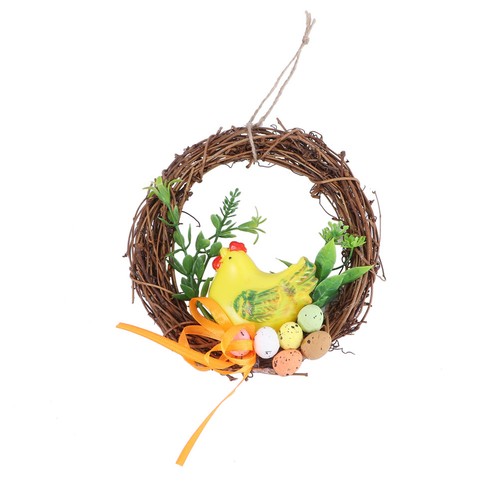 Reusable easter door wreath - door,