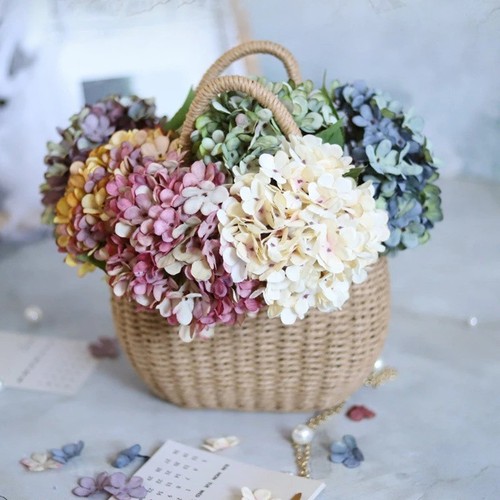 Artificial silk hydrangea - artificial,