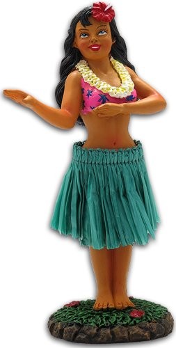 Dashboard hula girl - girl, dancing