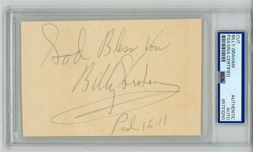Reverend billy graham signed - graham, ~