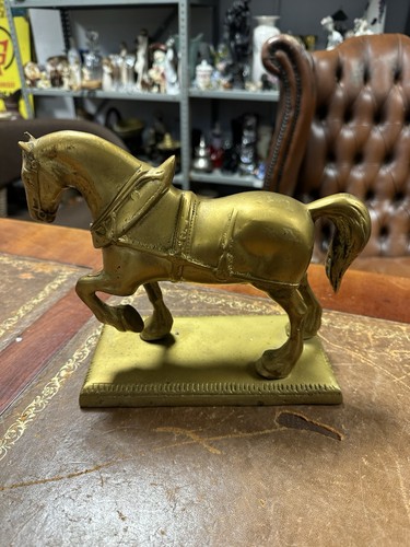 Vintage solid brass shire - brass,