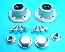 Pair of Wheel Hubs & NUTS for Ifor Williams P6E P5E P7E P8E Unbraked Trailer