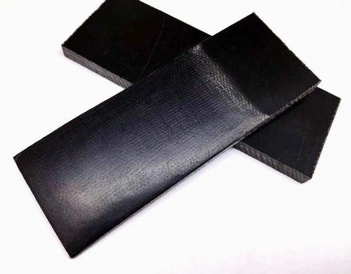 Pair black canvas micarta - pair,