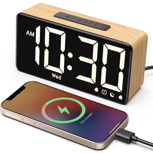 Goloza wooden digital alarm - digital,