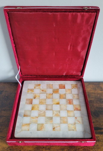 Marble onyx chess board - onyx,