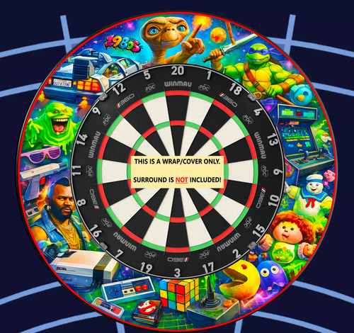 Retro themed dartboard - themed,