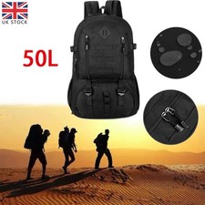 50L Outdoor Military Tactical Army Backpack Rucksack Camping Hiking Trekking Bag