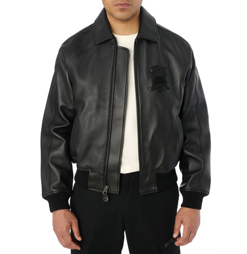 Leather jacket - leather,