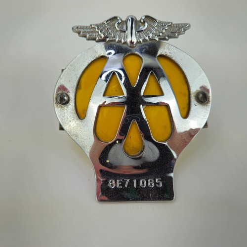 Vintage 1950s car badge - 1950s, aa