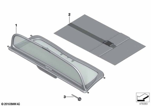 Mini genuine wind deflector - mini,