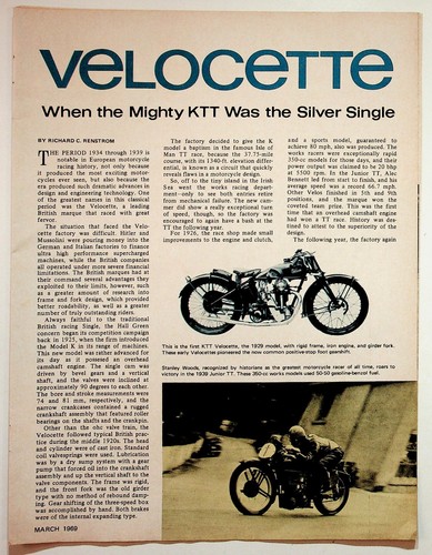 Velocette ktt silver - velocette,