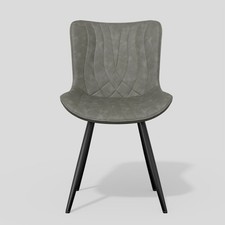 Dining Chair Set of 2 PU Leather Dining Room Chairs Upholstered Dining Chairs