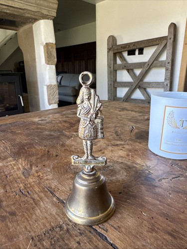 Vintage brass bell - brass, scitish