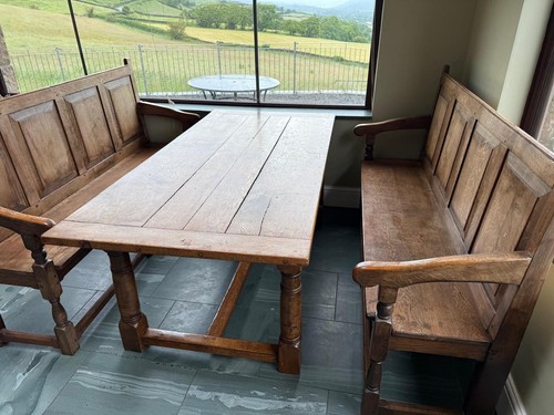 Solid oak refectory dining - solid,