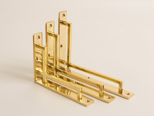 Polished brass art - polished, solid