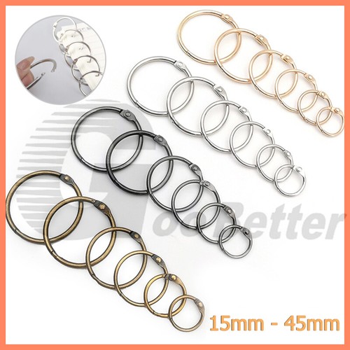 Metal hinged ring - book, binder