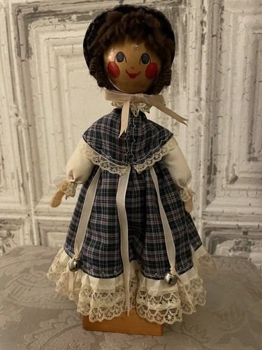 Antique vintage wooden doll - vintage,