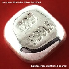 Silver Bar Ingot 10 Grams