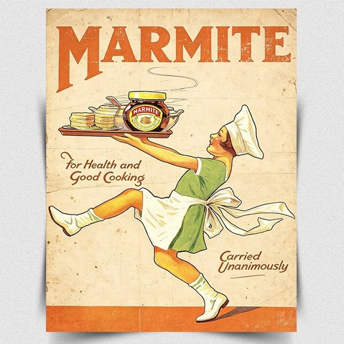 Marmite metal sign wall - sign, plaque