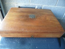 Vintage Plush Oak Cutlery Box