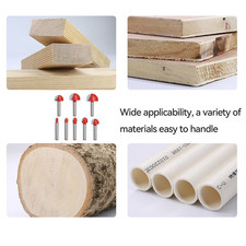 GIONAR 8-Piece 1/4" Shank Cove Core Box Router Bit Set for Woodworking