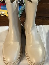 Zara Cream Boots Size 39 UK