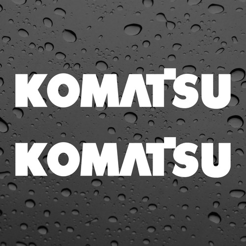 Komatsu stickers vinyl - komatsu, x2