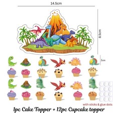 Dinosaur cake toppers