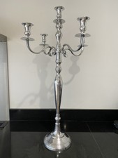 5 Arm Silver Candelabra 81cm