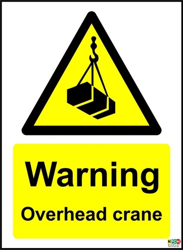 Warning overhead crane - overhead, safety