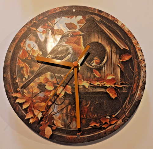 Robins nesting tin plate - nesting,
