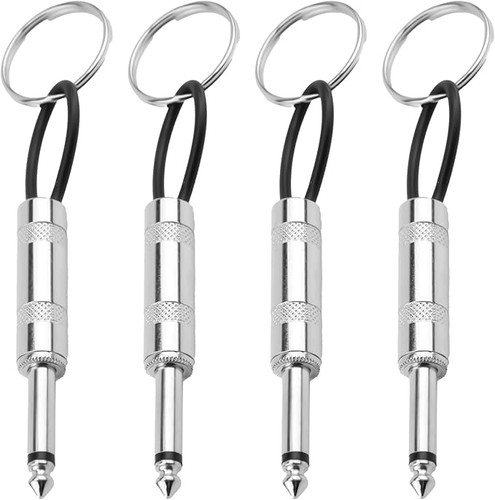 4pcs guitar plug keychain - plug,