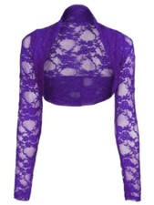 Ladies Womens Cropped Lace