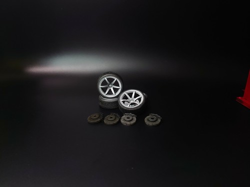 Advan iii wheels tires - 1/18,