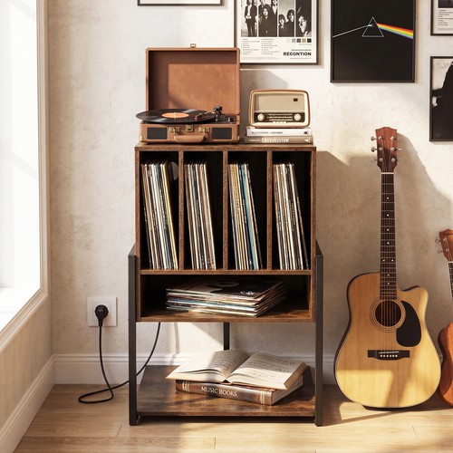 Record player stand - record,