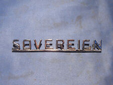DAIMLER "SOVEREIGN" CHROME SCRIPT BOOT BADGE FITS XJ6 SERIES 1 & 2 BD36832