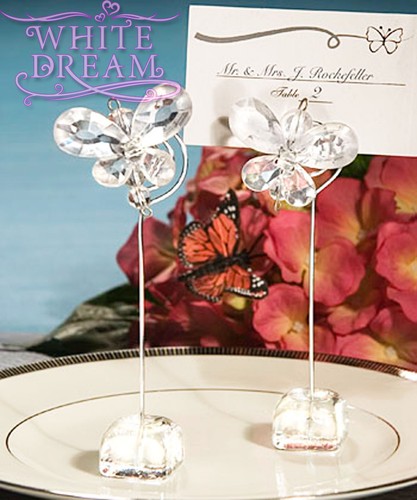 Clear butterfly crystal - clear,